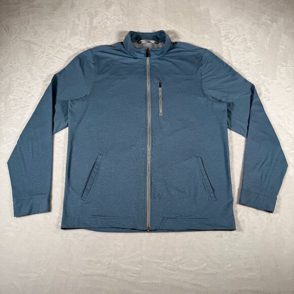Travis Mathew Activewear Jacket Men Size L Full Zip Long Sleeve Running Golf - Picture 1 of 14